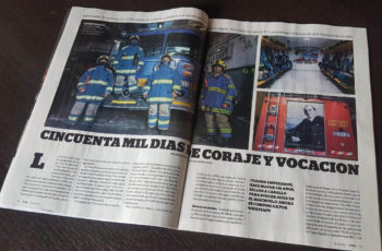 Bomberos de La Boca en Revista VIVA!